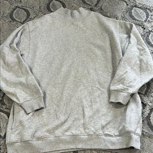 Aerie Gray oversized Crewneck Sweatshirt
